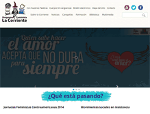 Tablet Screenshot of lacorrientenicaragua.org